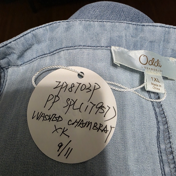 Light Blue Wide Leg Jumpsuit - Picture 8 of 8